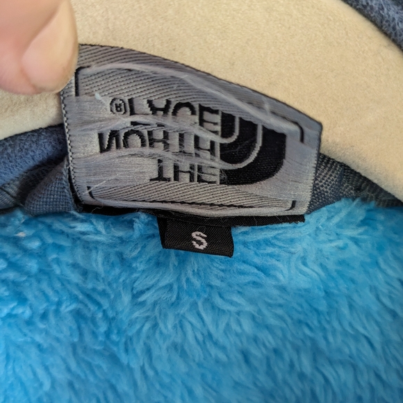 The North Face Osito Women's Jacket Sz Small Turquoise Blue full zipper A2 - Picture 5 of 9
